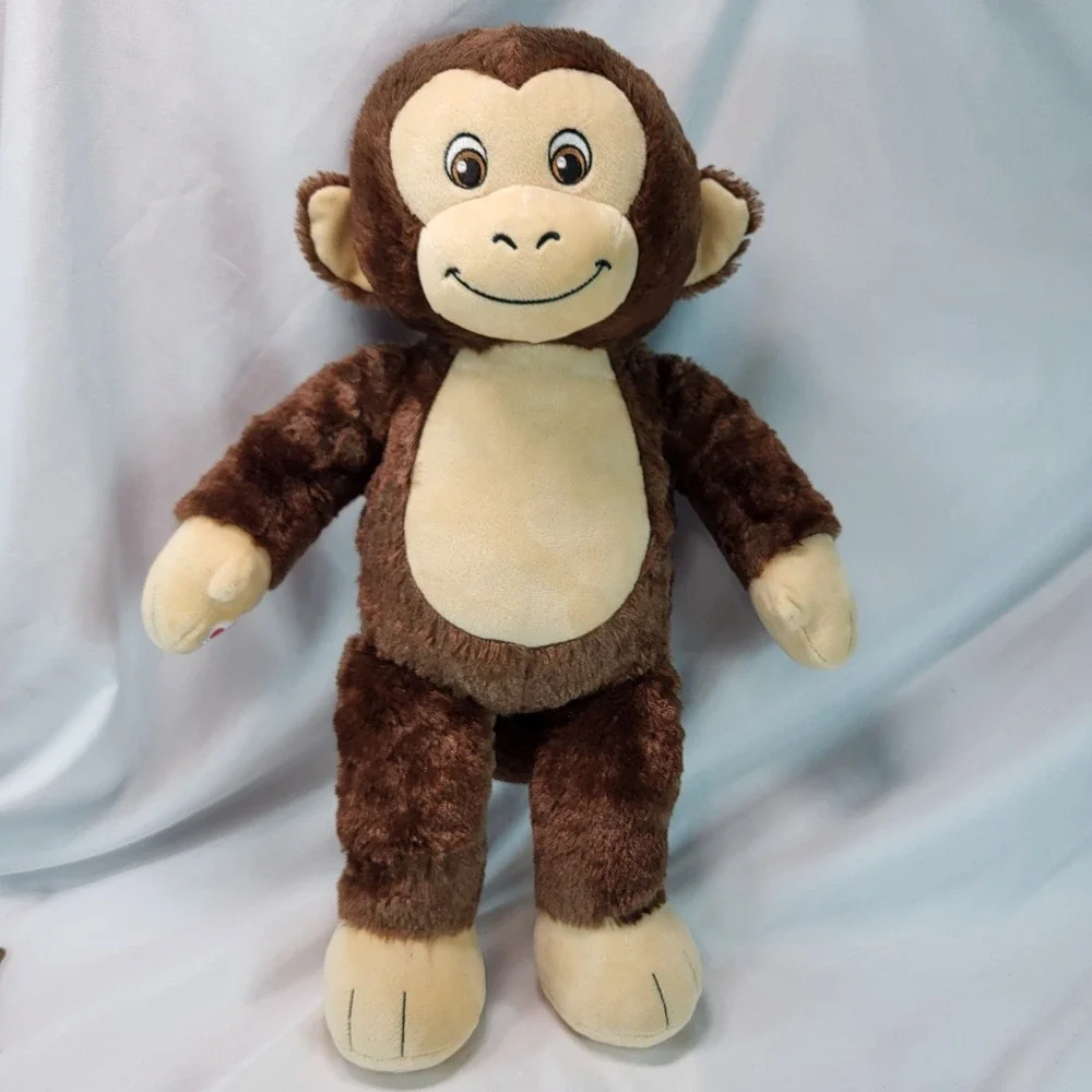 Build A Bear Smiley Monkey Brown Stuffed Plush 18